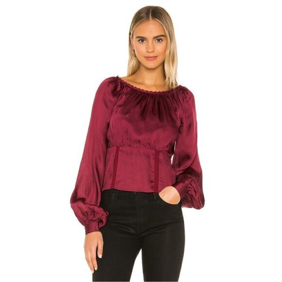 Tularosa Tops - Tularosa Zane Top Cabernet Red M NWT
